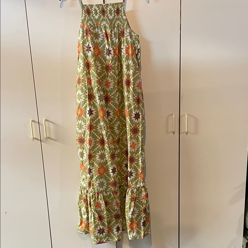 Universal Thread Green Floral Maxi Dress